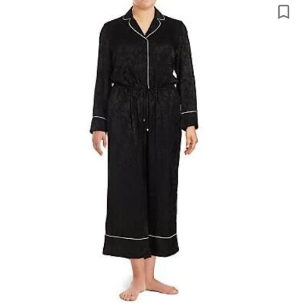 Lauren Ralph Lauren Woman black pajama Jumpsuit sleepwear size 14W